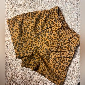 Leopard print shorts